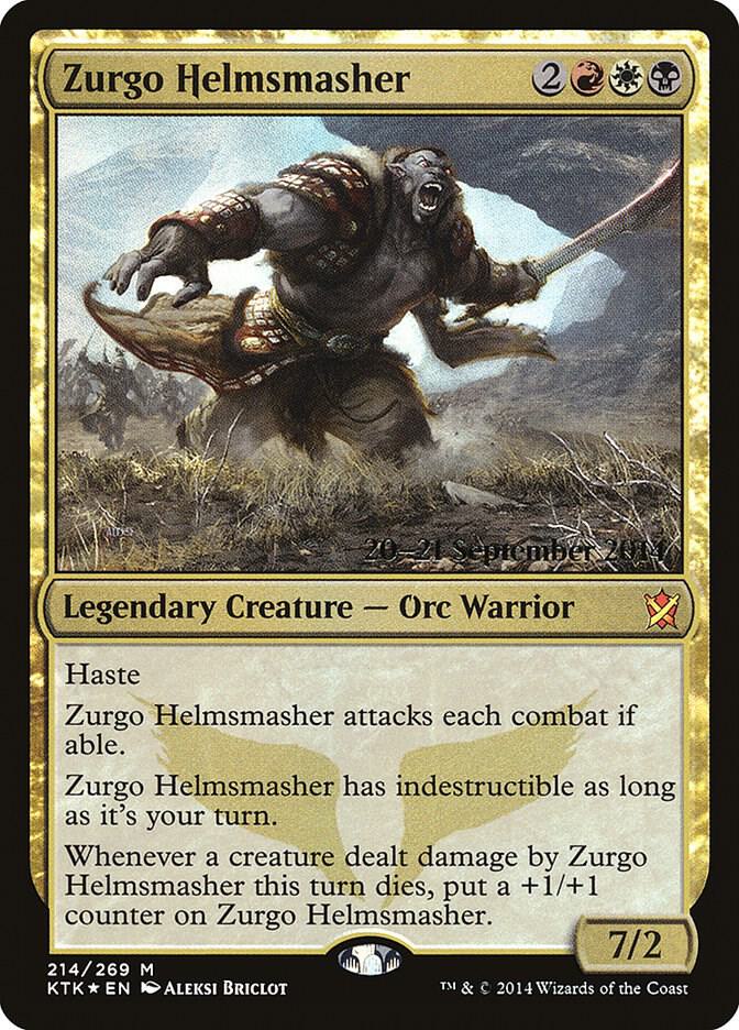 Zurgo Helmsmasher 214 (Prerelease Cards)  - Foil | Good Games Adelaide SA