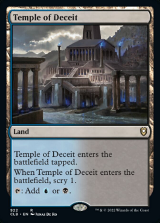 Temple of Deceit [Commander Legends: Battle for Baldur's Gate] | Good Games Adelaide SA