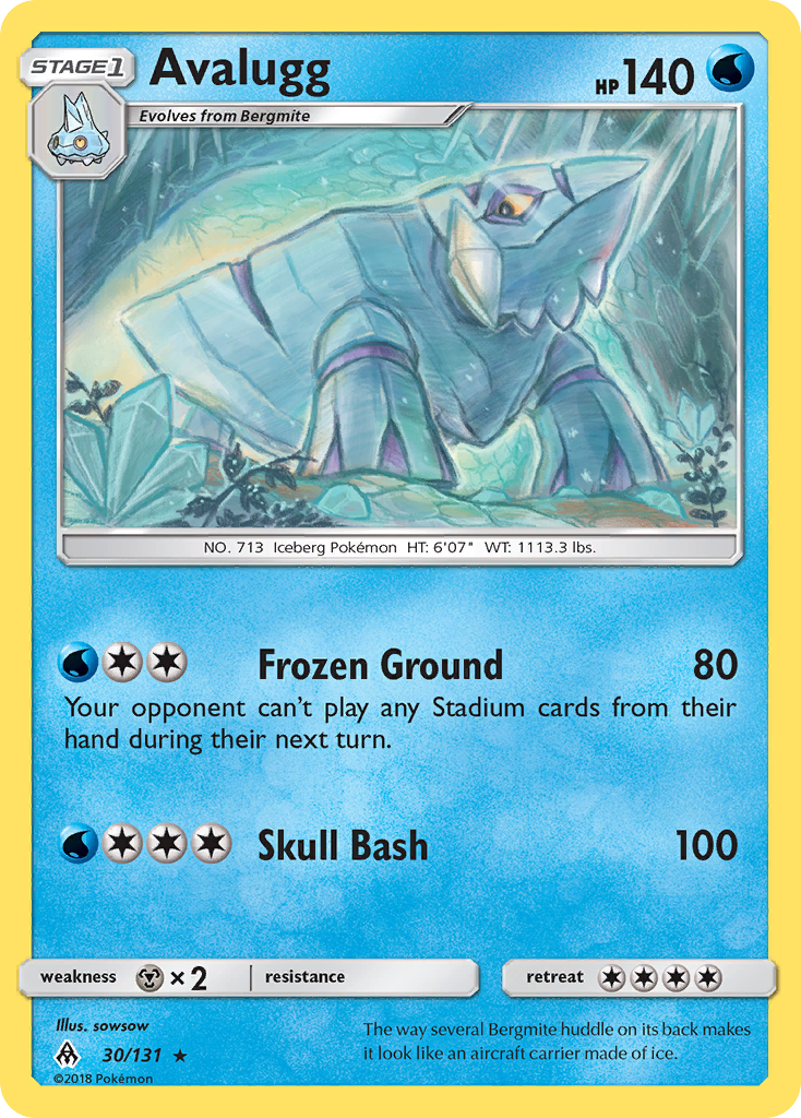Avalugg (30/131) [Sun & Moon: Forbidden Light] | Good Games Adelaide SA
