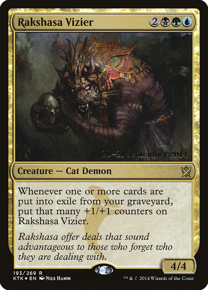 Rakshasa Vizier [Khans of Tarkir Promos] | Good Games Adelaide SA