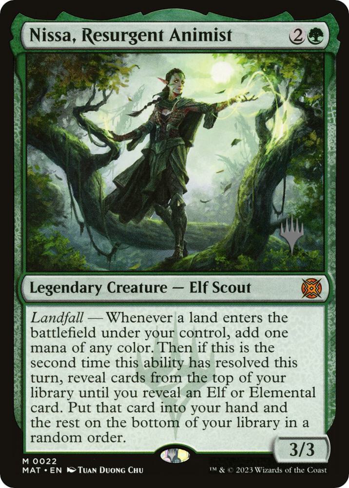 Nissa Resurgent Animist 22 (Promo Pack: Murders at Karlov Manor)  - Foil | Good Games Adelaide SA