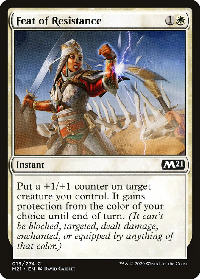 Feat of Resistance 19 (Core Set 2021)  | Good Games Adelaide SA