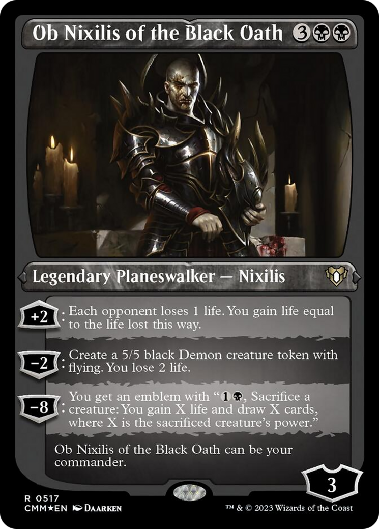Ob Nixilis of the Black Oath (Foil Etched) [Commander Masters] | Good Games Adelaide SA