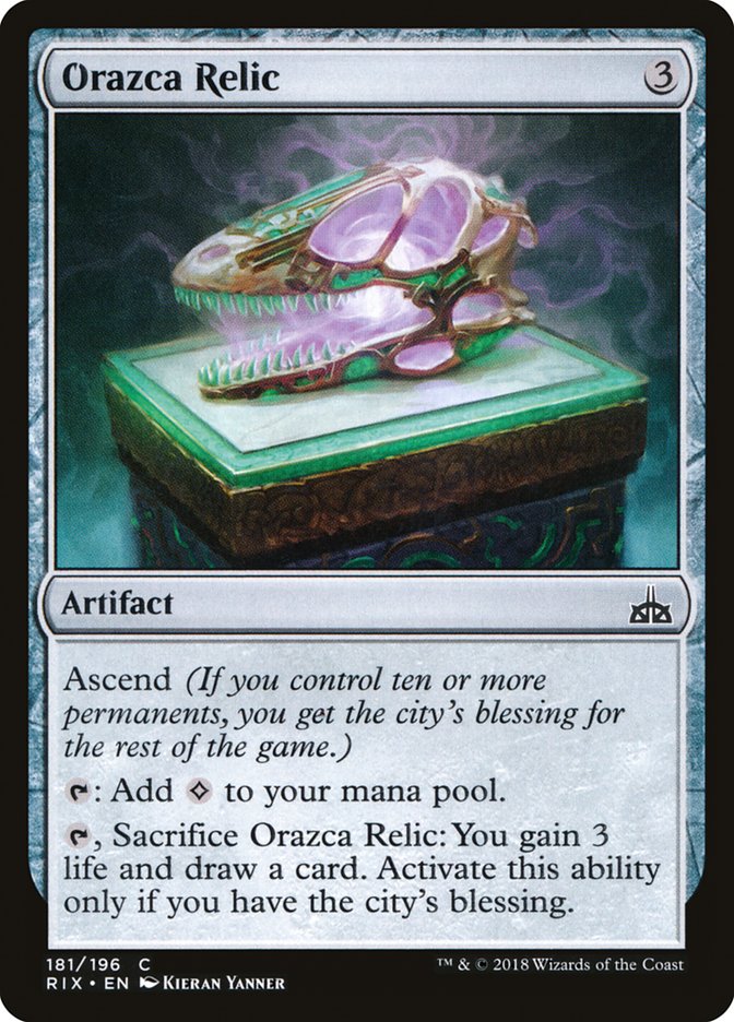 Orazca Relic [Rivals of Ixalan] | Good Games Adelaide SA