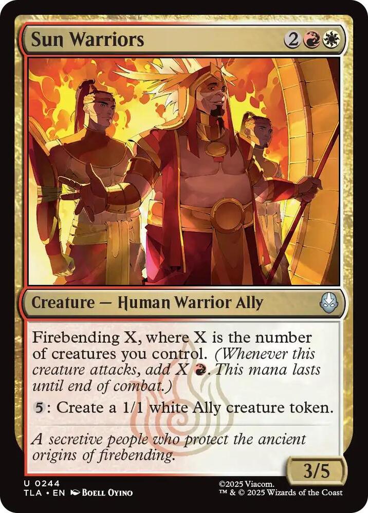Sun warriors 244 (Avatar: The Last Airbender)  - Foil | Good Games Adelaide SA
