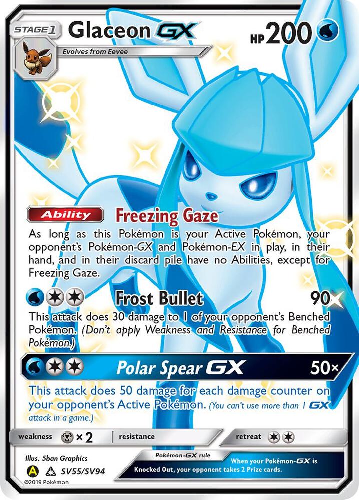 Glaceon GX SV55/SV94 (Hidden Fates: Shiny Vault)  - Holofoil | Good Games Adelaide SA
