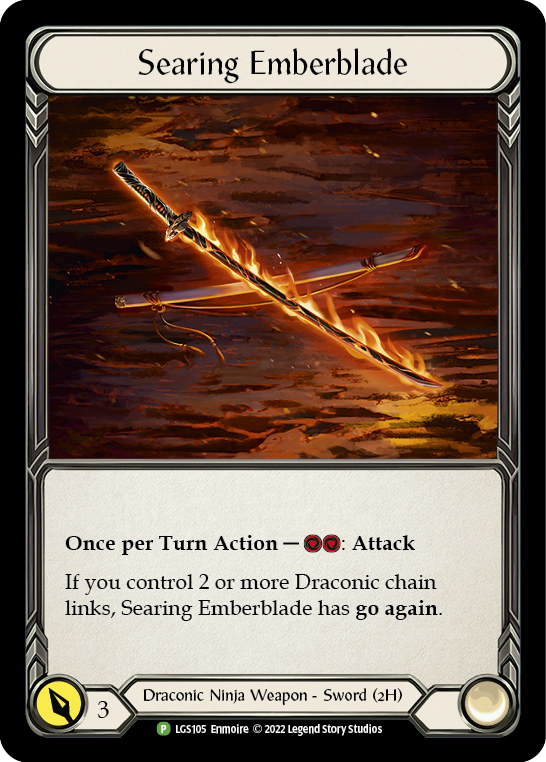 Searing Emberblade [LGS105] (Promo)  Cold Foil | Good Games Adelaide SA
