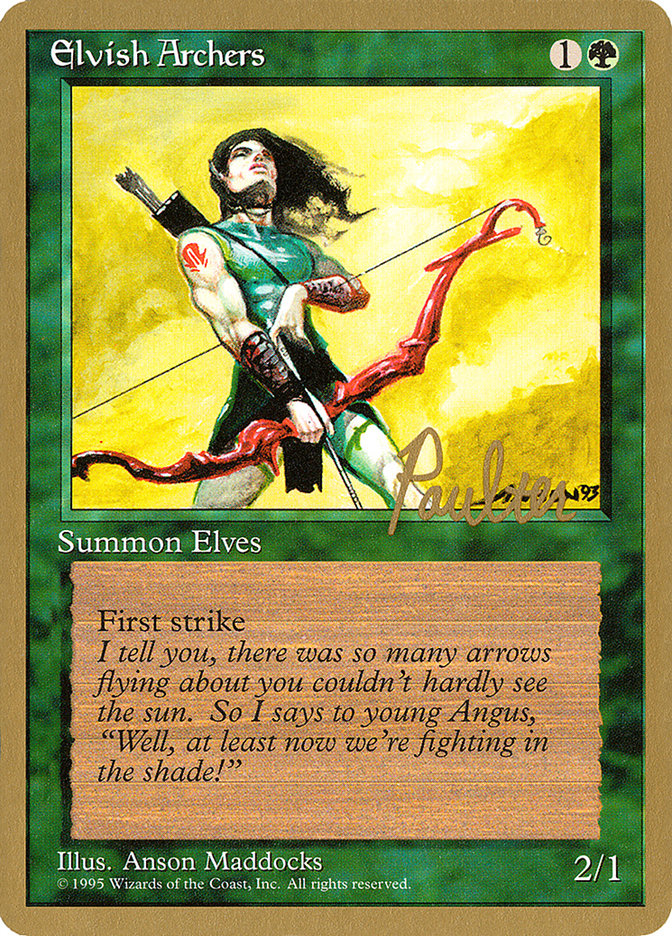 Elvish Archers (Preston Poulter) [Pro Tour Collector Set] | Good Games Adelaide SA