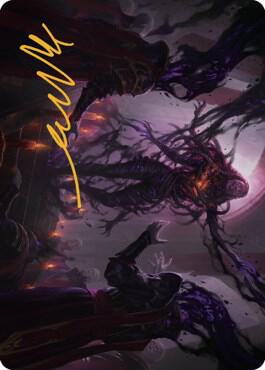 Braids Arisen Nightmare Art Card 23 81 Gold Stamped Signature 23 (Art Series: Dominaria United)  | Good Games Adelaide SA