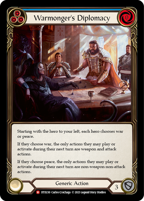 Warmonger's Diplomacy [DTD230] (Dusk Till Dawn) | Good Games Adelaide SA