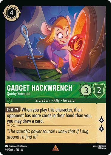 Gadget Hackwrench Quirky Scientist 99/204 (Reign of Jafar)  - Cold Foil | Good Games Adelaide SA