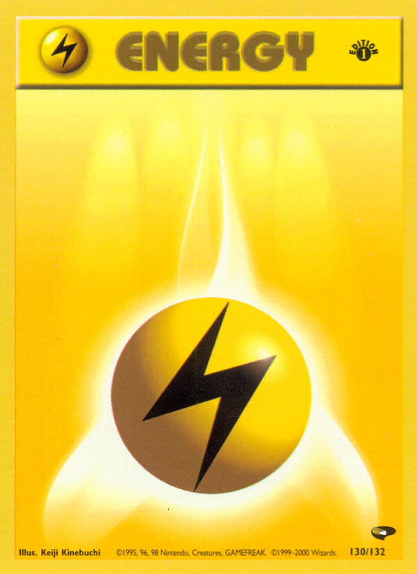 Lightning Energy (130/132) [Gym Challenge 1st Edition] | Good Games Adelaide SA
