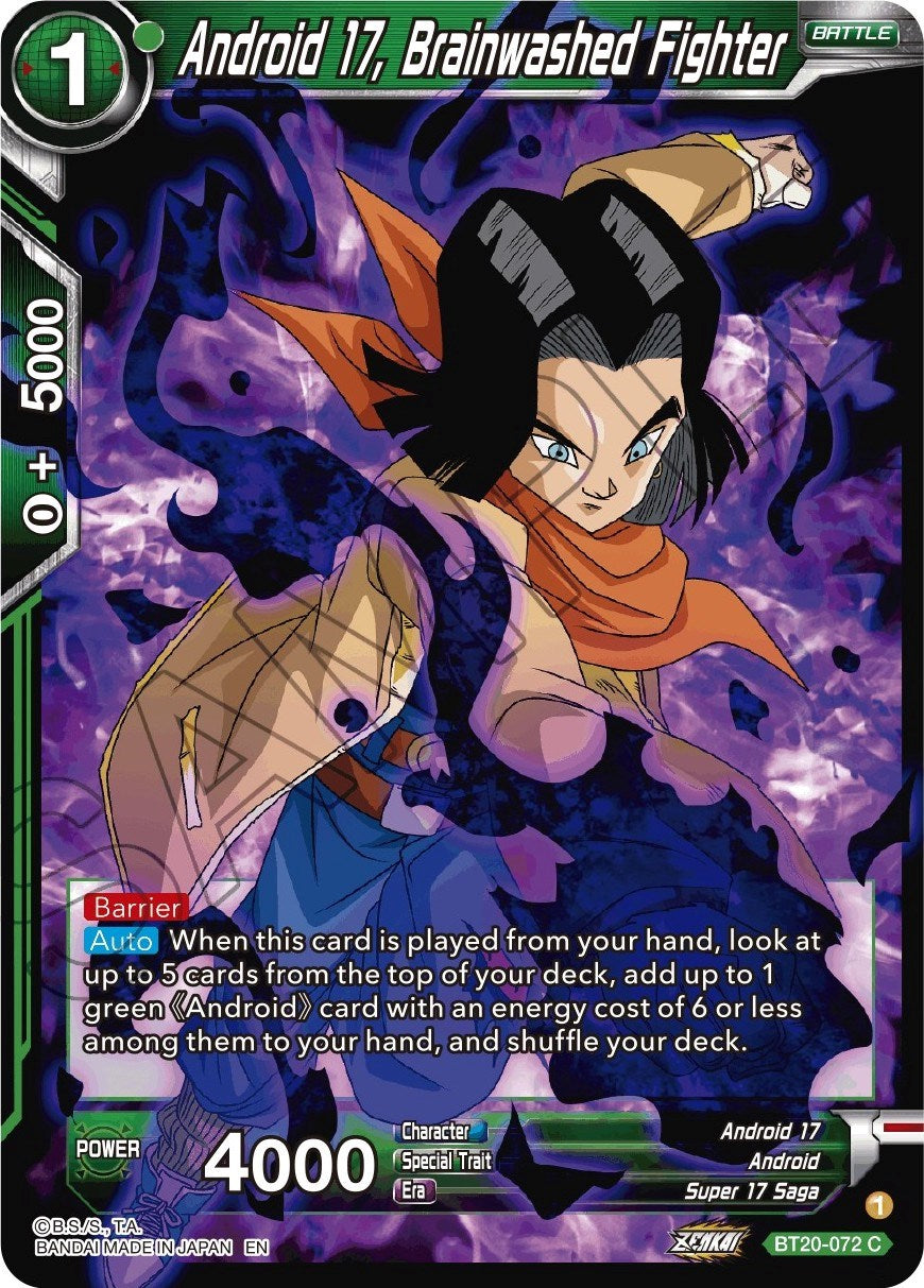 Android 17, Brainwashed Fighter (BT20-072) [Power Absorbed] | Good Games Adelaide SA