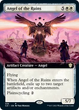 Angel of the Ruins Extended Art 338 (Commander 2021)  | Good Games Adelaide SA