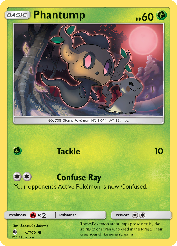 Phantump (6/145) [Sun & Moon: Guardians Rising] | Good Games Adelaide SA