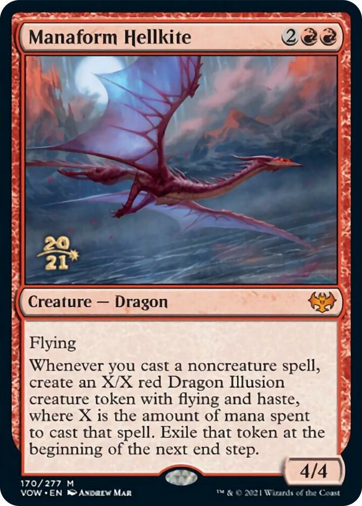 Manaform Hellkite 170 (Prerelease Cards)  - Foil | Good Games Adelaide SA