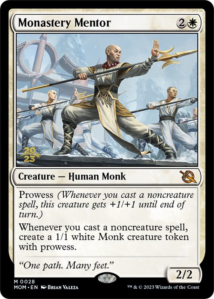 Monastery Mentor 28 (Prerelease Cards)  - Foil | Good Games Adelaide SA