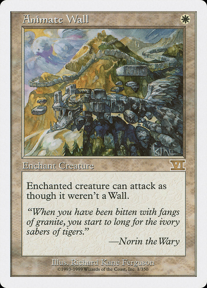 Animate Wall [Classic Sixth Edition] | Good Games Adelaide SA