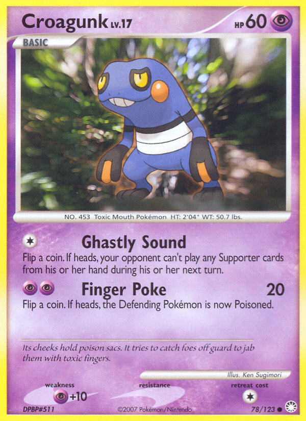 Croagunk (78/123) [Diamond & Pearl: Mysterious Treasures] | Good Games Adelaide SA