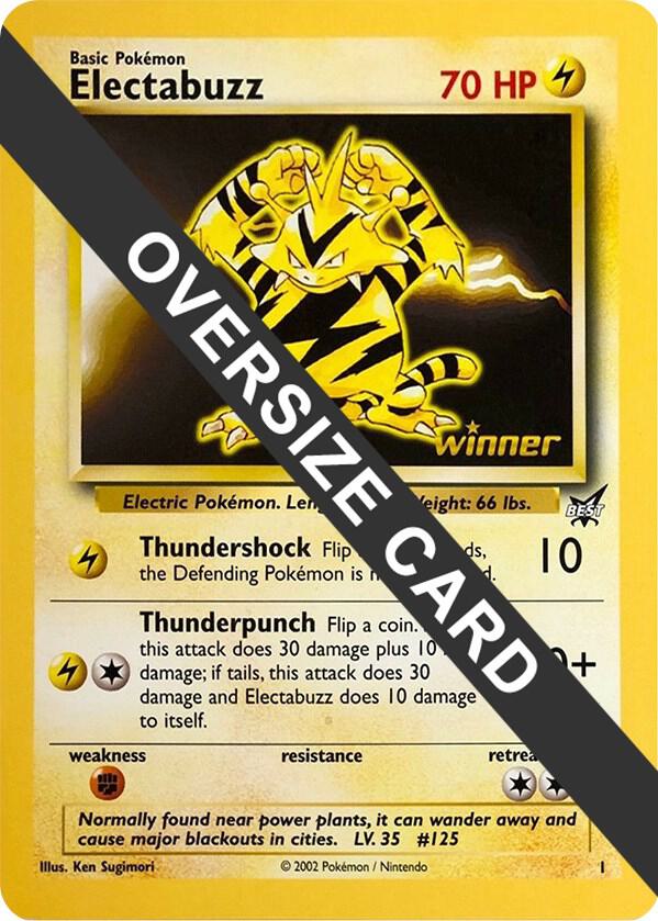 Electabuzz 1 Best of Game 1 Promo 001 (Jumbo Cards)  | Good Games Adelaide SA