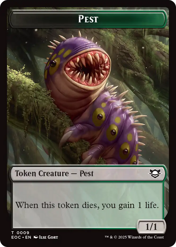 Beast (0006) // Pest Double-Sided Token [Edge of Eternities Tokens] | Good Games Adelaide SA