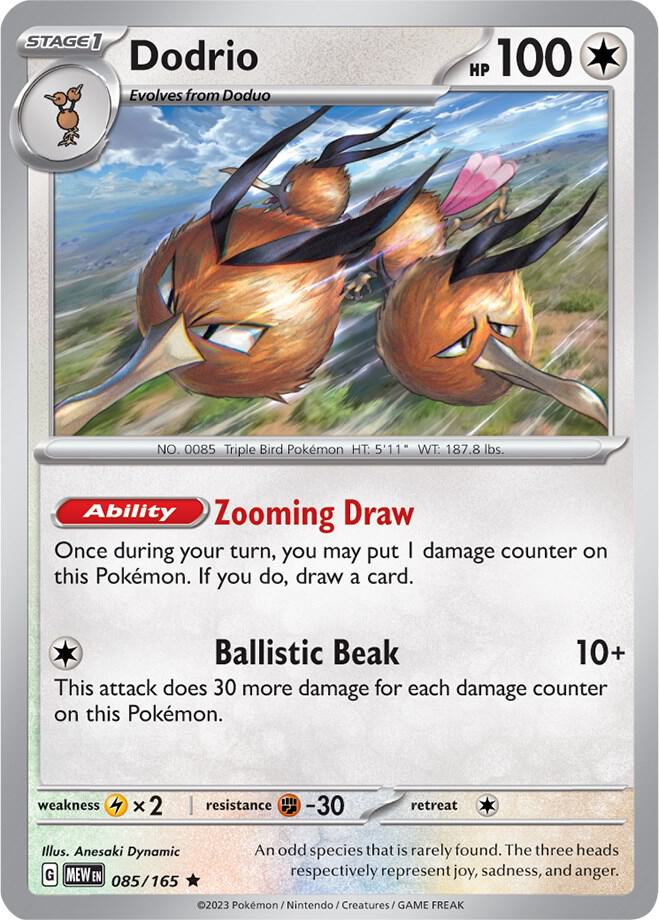 Dodrio 085/165 (SV: Scarlet & Violet 151)  - Holofoil | Good Games Adelaide SA