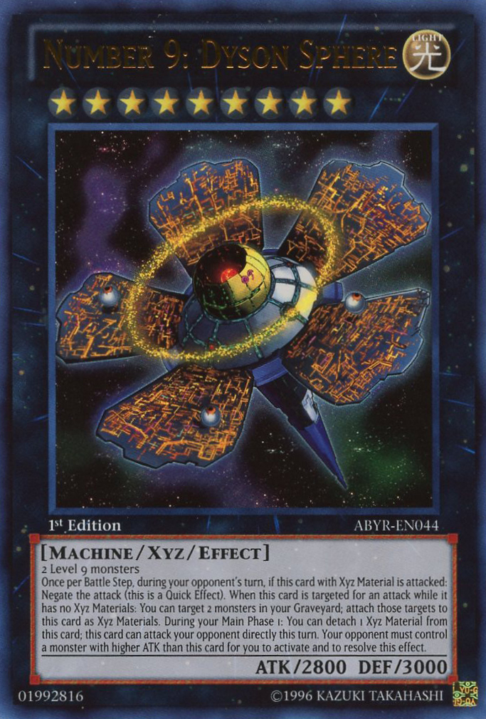 Number 9: Dyson Sphere [ABYR-EN044] Ultra Rare | Good Games Adelaide SA