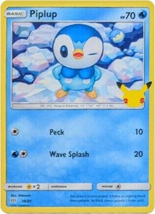 Piplup 020/025 (McDonald's 25th Anniversary Promos)  - Holofoil | Good Games Adelaide SA