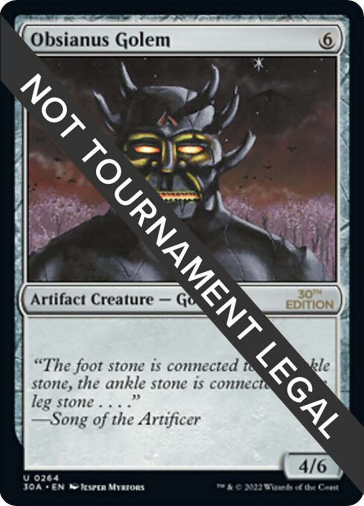 Obsianus Golem 264/594 (30th Anniversary Edition)  | Good Games Adelaide SA