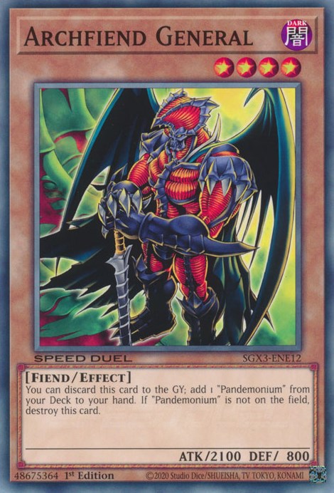 Archfiend General [SGX3-ENE12] Common | Good Games Adelaide SA