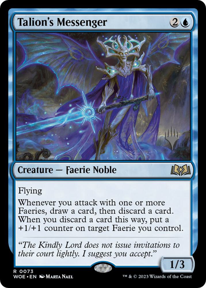 Talions Messenger 73 (Promo Pack: Wilds of Eldraine)  - Foil | Good Games Adelaide SA