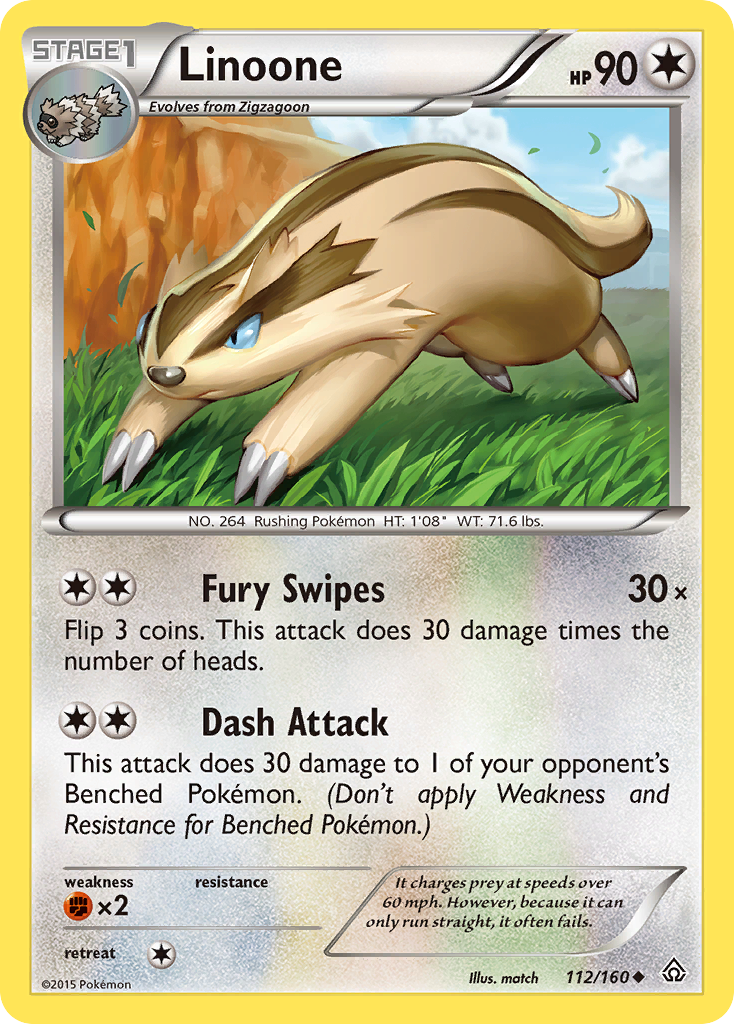 Linoone (112/160) [XY: Primal Clash] | Good Games Adelaide SA