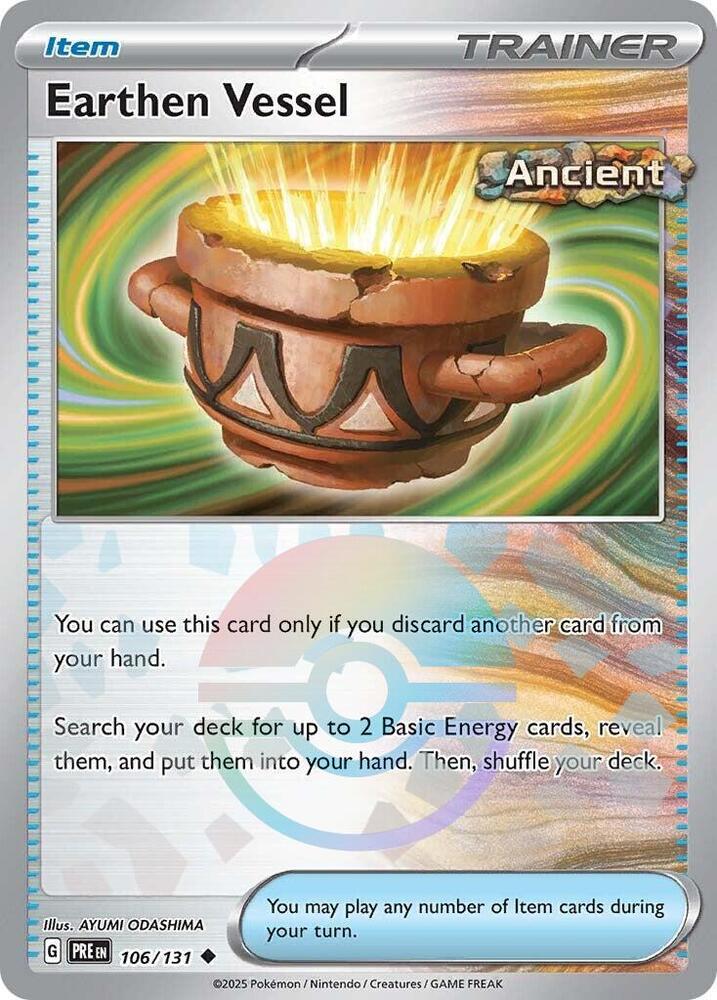 Earthen Vessel (106/131) (Poke Ball Pattern) [Scarlet & Violet: Prismatic Evolutions] | Good Games Adelaide SA