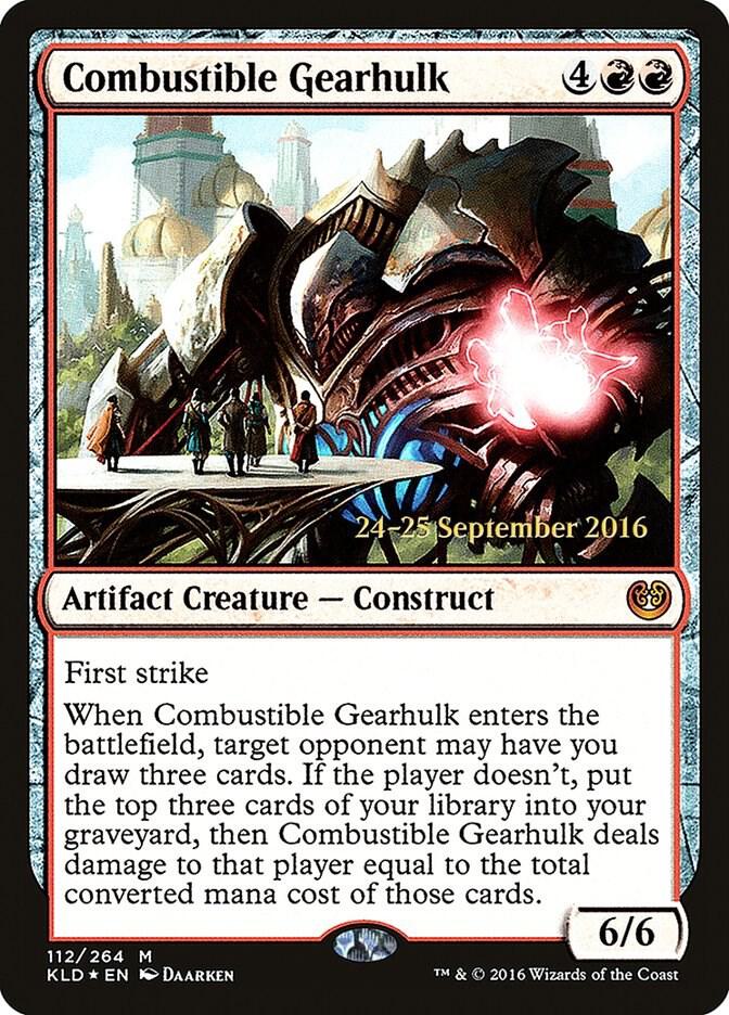 Combustible Gearhulk 112 (Prerelease Cards)  - Foil | Good Games Adelaide SA