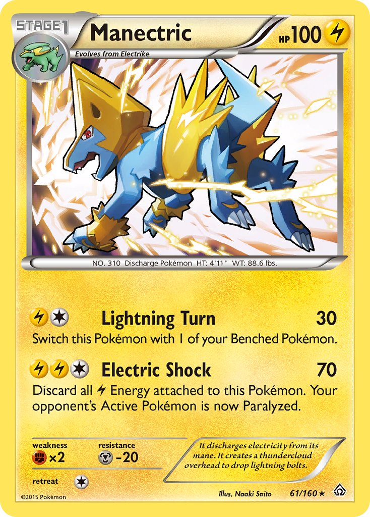 Manectric (61/160) (Theme Deck Exclusive) [XY: Primal Clash] | Good Games Adelaide SA