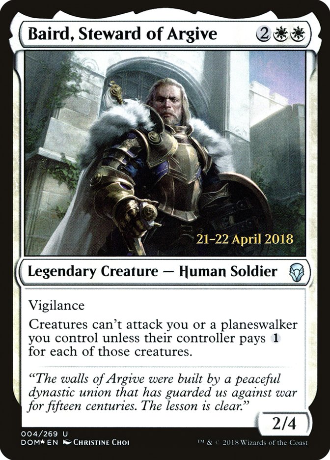 Baird, Steward of Argive [Dominaria Promos] | Good Games Adelaide SA