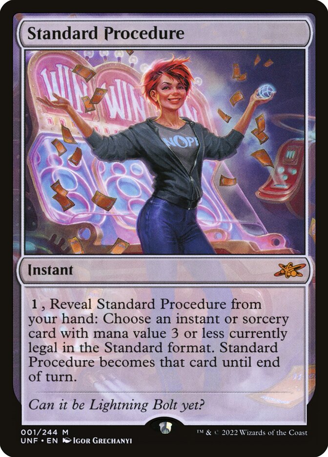 Standard Procedure 1 (Unfinity)  | Good Games Adelaide SA