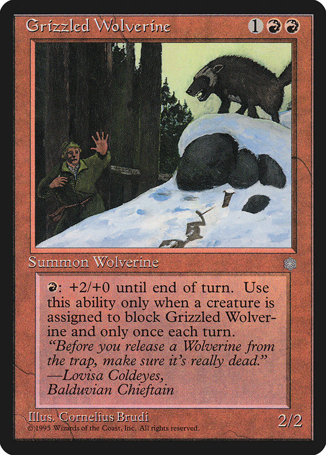 Grizzled Wolverine  (Ice Age)  | Good Games Adelaide SA