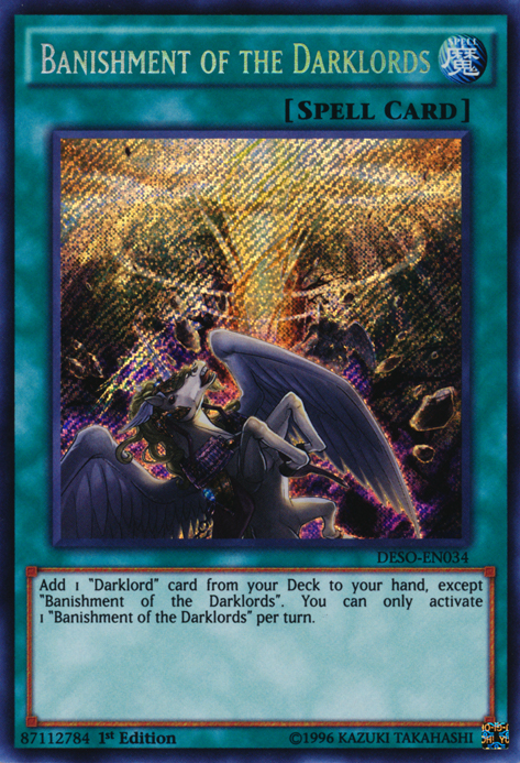 Banishment of the Darklords [DESO-EN034] Secret Rare | Good Games Adelaide SA