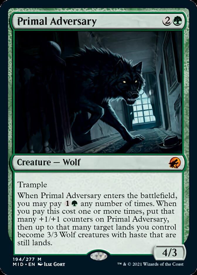 Primal Adversary [Innistrad: Midnight Hunt] | Good Games Adelaide SA