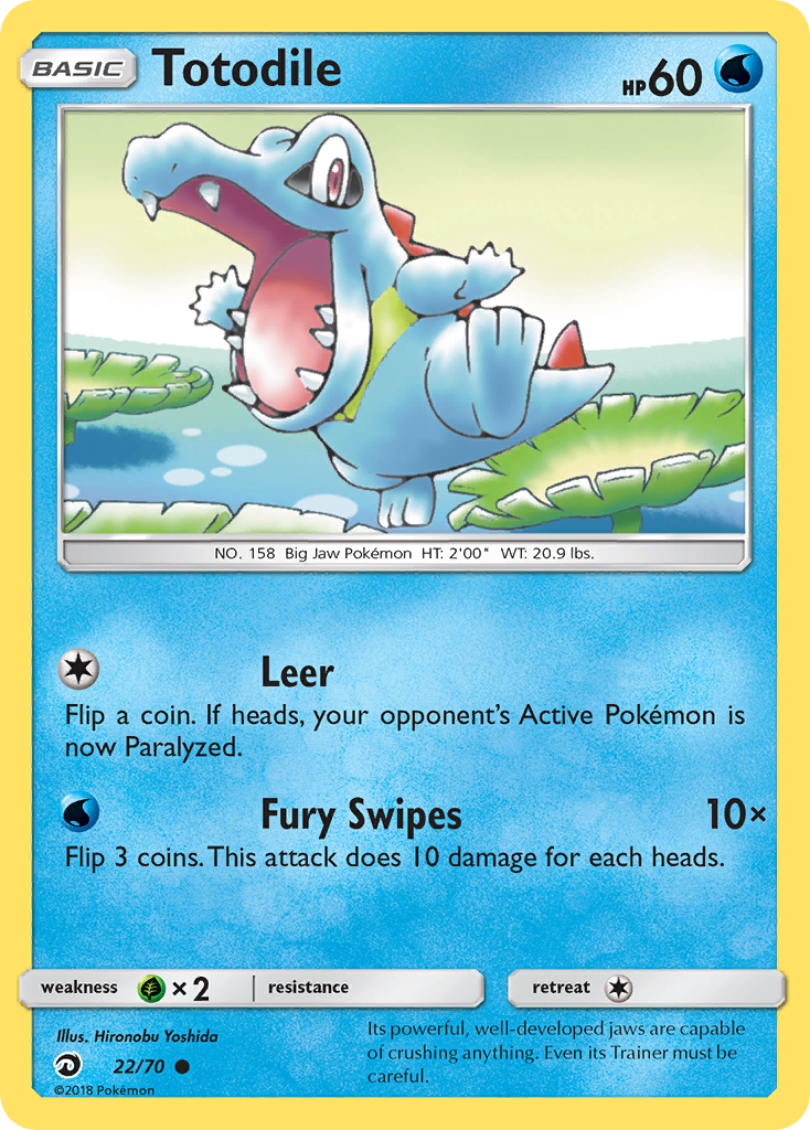 Totodile (22/70) [Sun & Moon: Dragon Majesty] | Good Games Adelaide SA