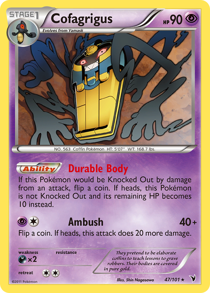 Cofagrigus (47/101) [Black & White: Noble Victories] | Good Games Adelaide SA