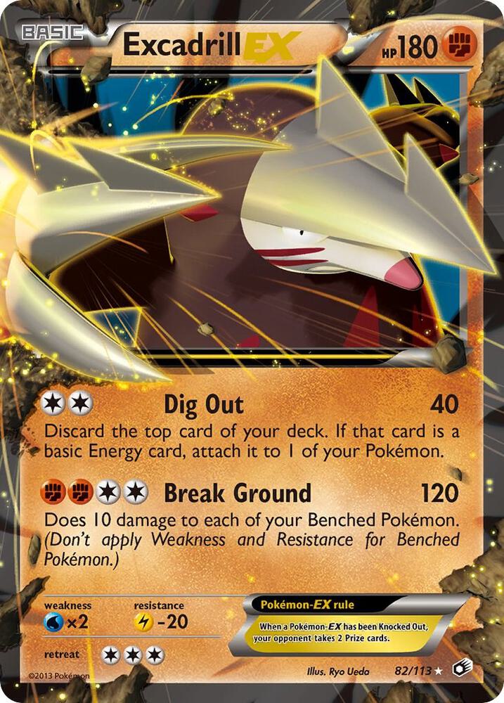 Excadrill EX 82/113 (Legendary Treasures)  - Holofoil | Good Games Adelaide SA