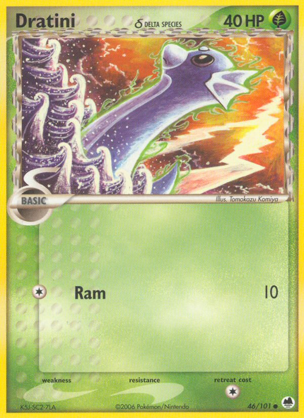 Dratini (46/101) (Delta Species) [EX: Dragon Frontiers] | Good Games Adelaide SA
