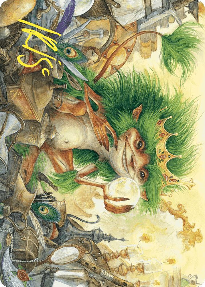 Knickknack Ouphe Art Card Gold Stamped Signature 50 (Art Series: Wilds of Eldraine)  | Good Games Adelaide SA