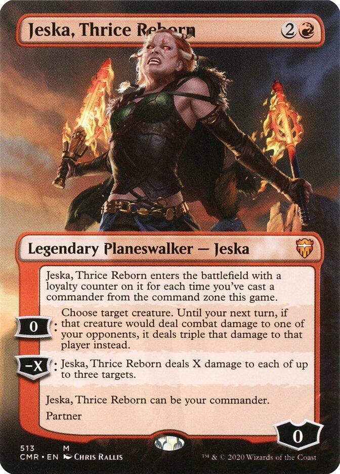 Jeska, Thrice Reborn 513 (Commander Legends)  - Borderless Foil | Good Games Adelaide SA