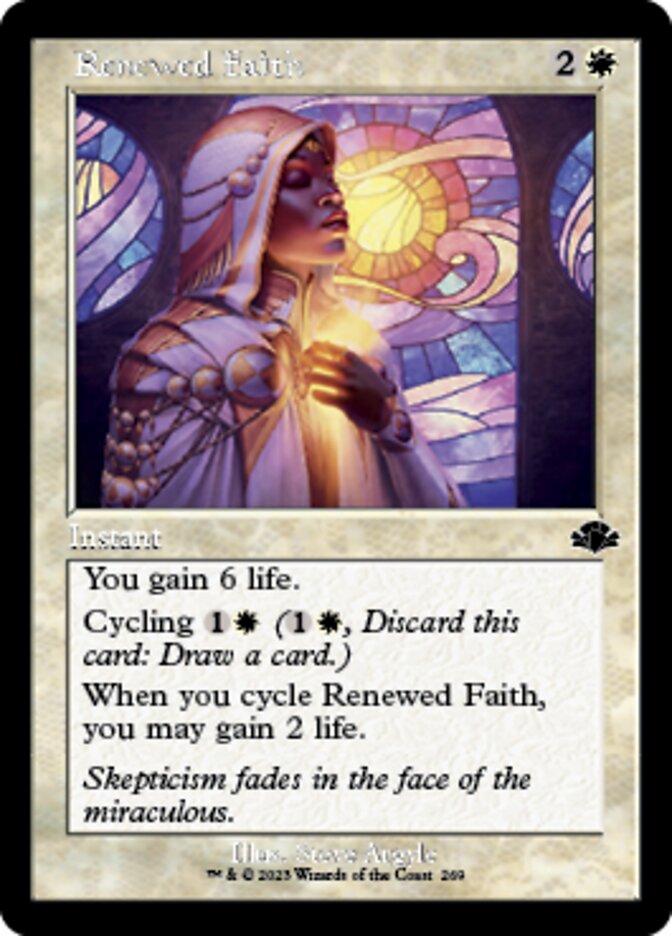 Renewed Faith (Retro) [Dominaria Remastered] | Good Games Adelaide SA