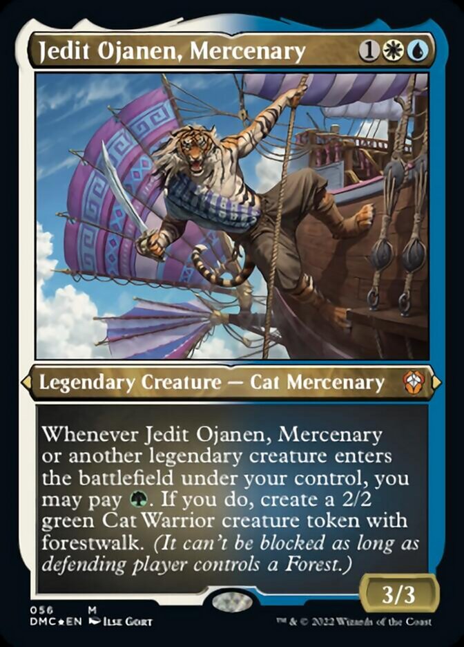 Jedit Ojanen, Mercenary (Foil Etched) [Dominaria United Commander] | Good Games Adelaide SA