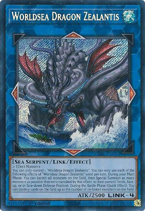 Worldsea Dragon Zealantis [DABL-EN050] Secret Rare | Good Games Adelaide SA