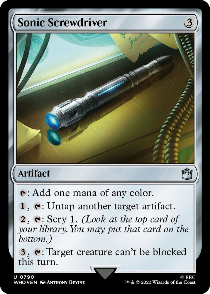 Sonic Screwdriver 790 (Universes Beyond: Doctor Who)  - Foil | Good Games Adelaide SA